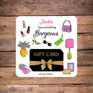 Buy Something Gorgeous Gift Card Holder, personalised 