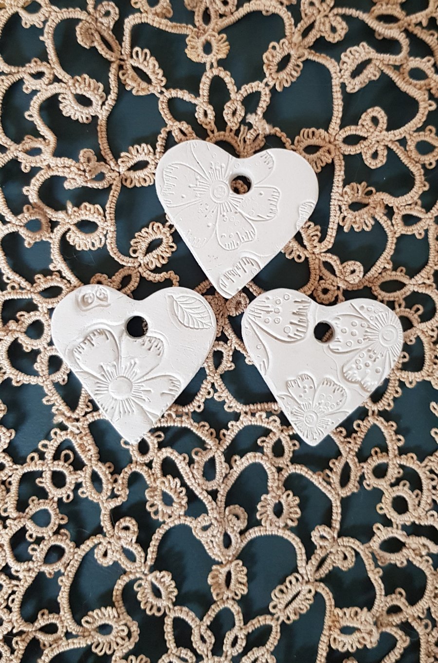 Air dry clay gift tags, ornaments, tree decorations, wedding favors. 