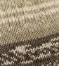 Hand Knitted Baby Blanket Green and Cream Fair Isle Pram Blanket 30x33 inches - Image 6