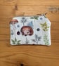 Hedgehog Print Quilted Fabric Mini Purse - Image 2