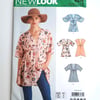 Dressmaking pattern - New Look 6575 Tunic Top - multi size XS to XL