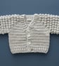Newborn size baby cardigan- gender neutral