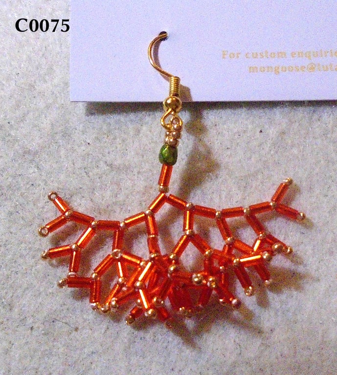 Fractal-style earrings (customisable)