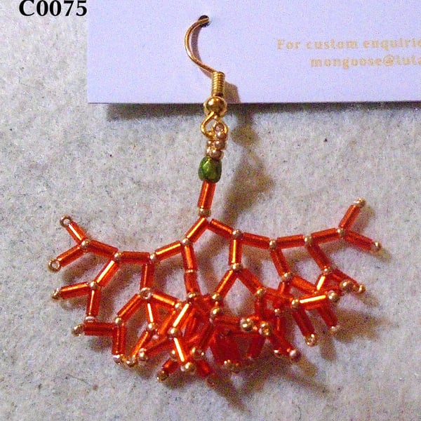 Fractal-style earrings (customisable)
