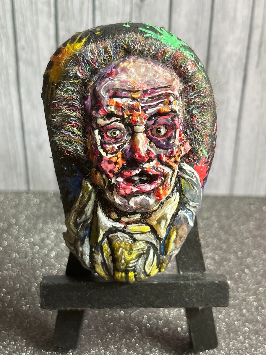 Hand painted Oscar Wilde Picture of Dorian Gray stone 
