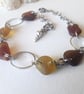 Golden Hues Seaglass Linked Bracelet  - Image 3