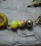 Mookaite Jasper, Lemon Jade & Czech glass bead necklace - Image 3