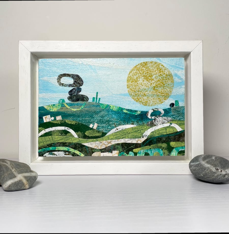 Signed Original Bodmin Moor Cornwall Landscape Painting, Ready To Hang