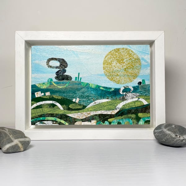 Signed Original Bodmin Moor Cornwall Landscape Painting, Ready To Hang