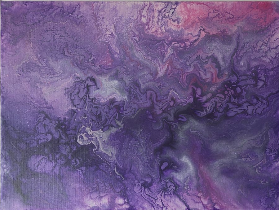 "Amethyst Magic "Original Handmade Abstract Acrylic Painting