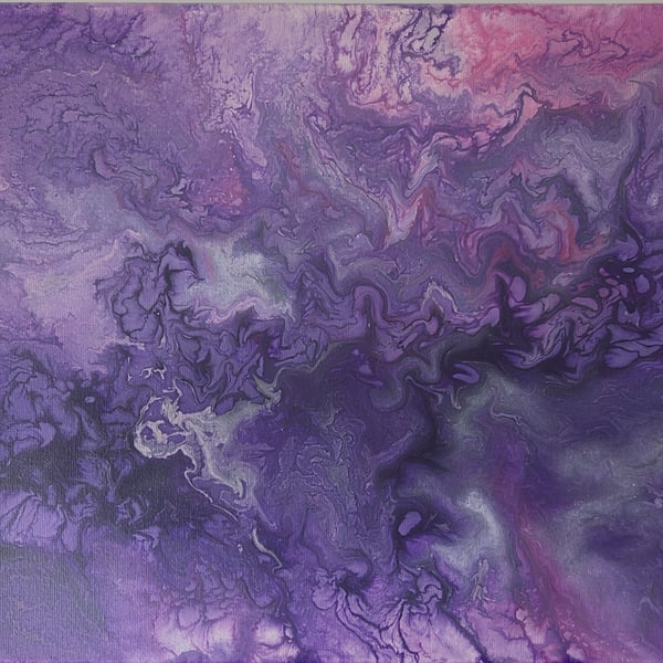 "Amethyst Magic "Original Handmade Abstract Acrylic Painting
