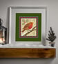 094D Cross Stitch 12 days of Christmas carol, 4th Day Four Calling Birds mini  - Image 3