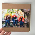 Cup Of Tea In A Tree, Photography Card