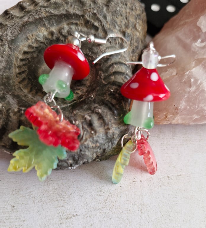 Woodland Toadstool Earrings