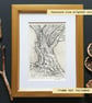 Tree Study No 1, pen and ink drawing, original drawing, letterbox gift