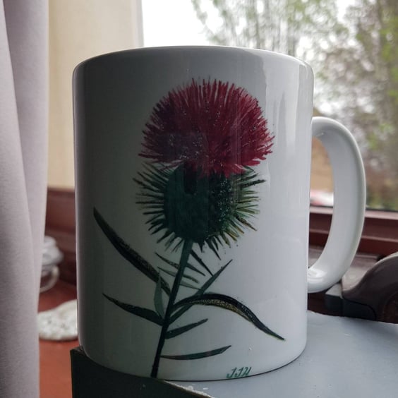 Scottish thistle Mugs 