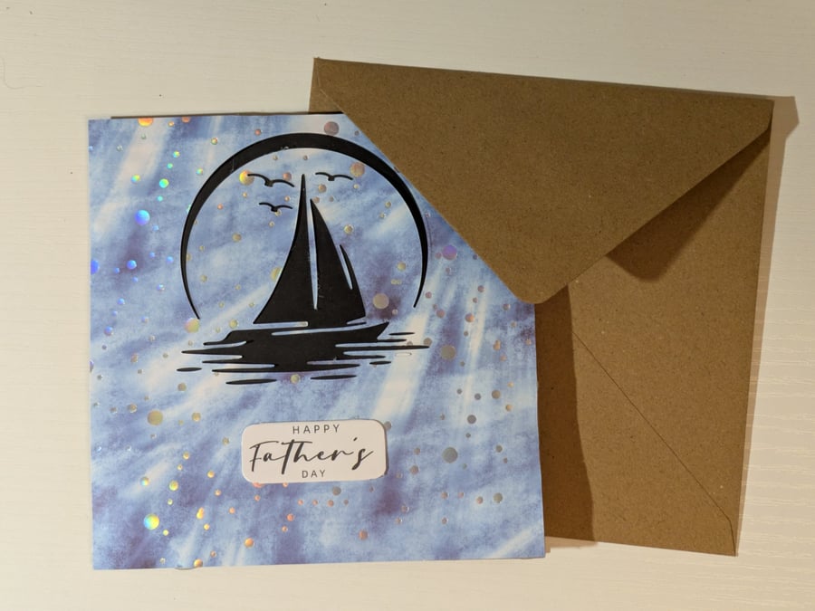 Ocean themed Father's Day card