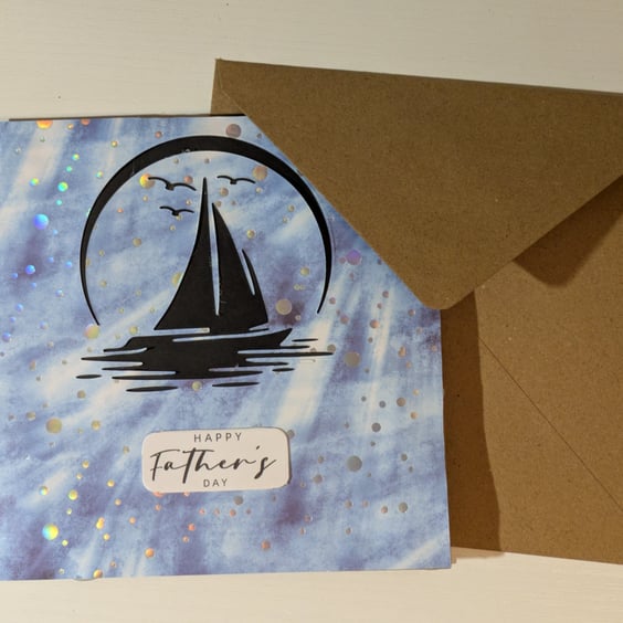 Ocean themed Father's Day card