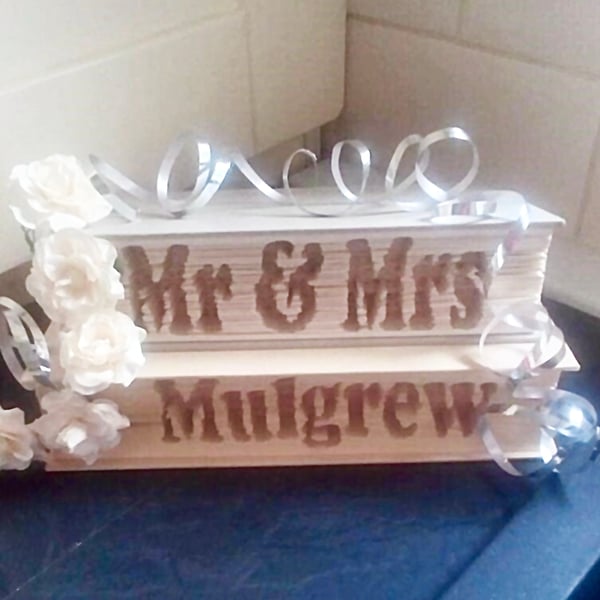 Mr & Mrs (name) CUT and Fold Book Folding Patterns - 2X EMAILED PDF PATTERNS