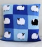 Sheep Cushion Knitting Pattern in Patchwork.  Digital Pattern - Image 6