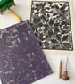 Lino Print - Clematis & Jasmine - Flower Print - Limited Edition Linocut - Image 4