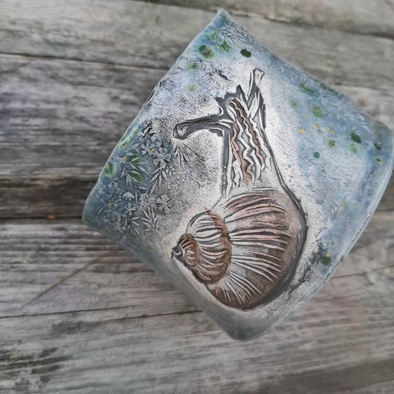 Xl brian the snail meadow Ceramic handmade coffee mug 