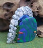 Wallmounted Gnome Portal with door ajar 4"  Magical Fairy Door