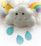 Felt Weather Garland. Handmade set of 8 felt decorations. - Image 3