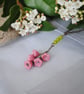 Pink flowers necklace - Image 1