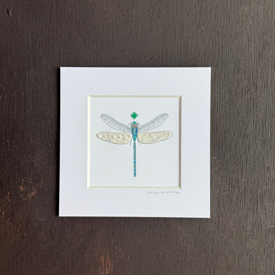 May Dragonfly Birthstone 5" x 5"