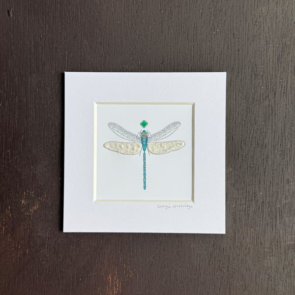 May Dragonfly Birthstone 5" x 5"