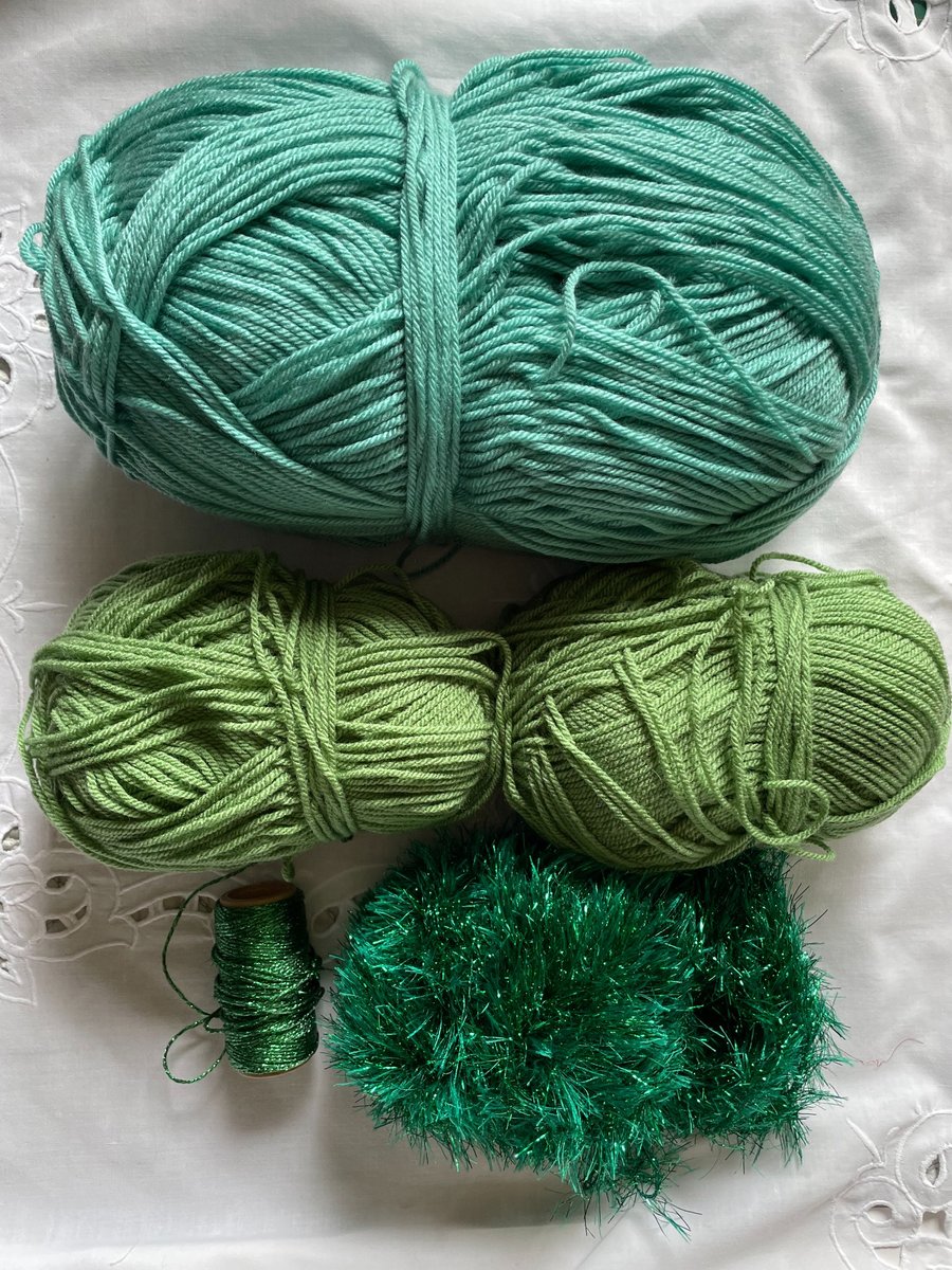 Green yarn Bundle Aran DK Yarn Women's Institute Acrylic yarn Knitting Crochet