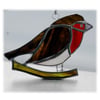 Robin Suncatcher Stained Glass British Bird Handmade  003 right  