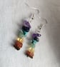 Chakra crystal beaded earrings - Image 5