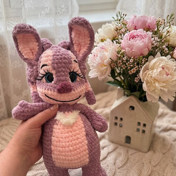 For Folksy, I'd use:  Handmade Crochet Angel Plush – Pink Stitch-Inspired Amigur