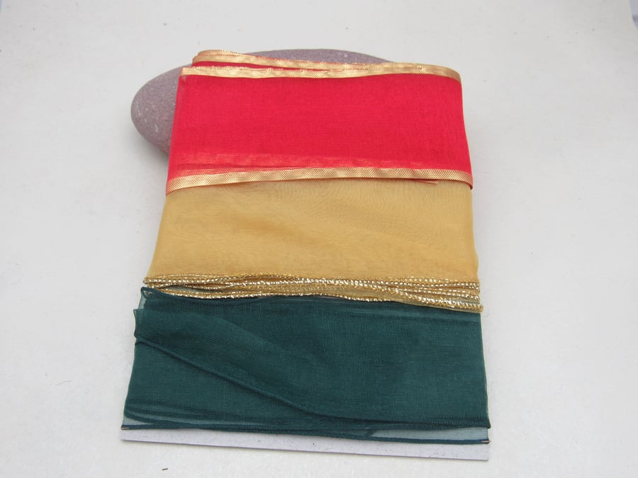 Organza Christmas Ribbon Pack