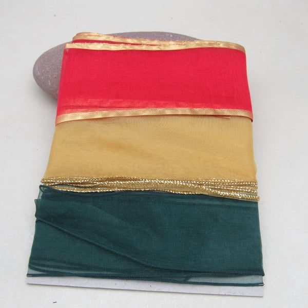 Organza Christmas Ribbon Pack