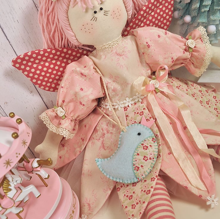 Magnolia Fairy Rag Doll Pattern Folksy