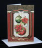 Three Baubles Christmas card - Image 1
