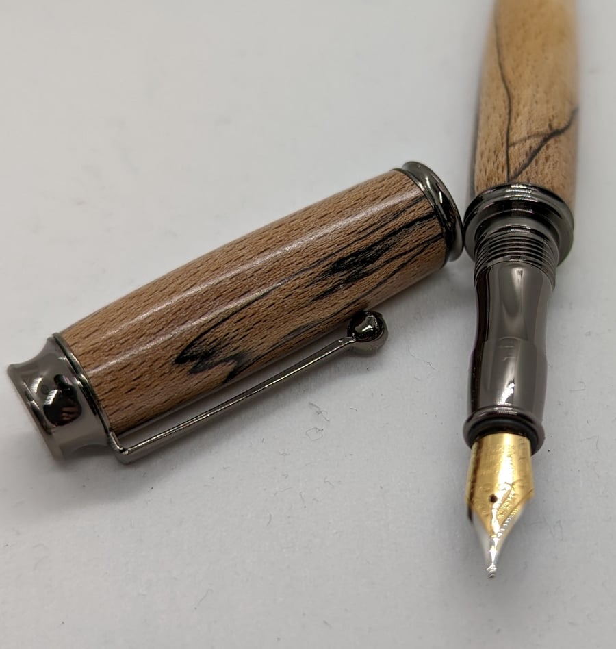 Spalted Beech Fountain Pen