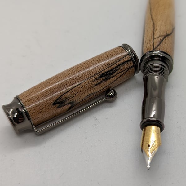 Spalted Beech Fountain Pen