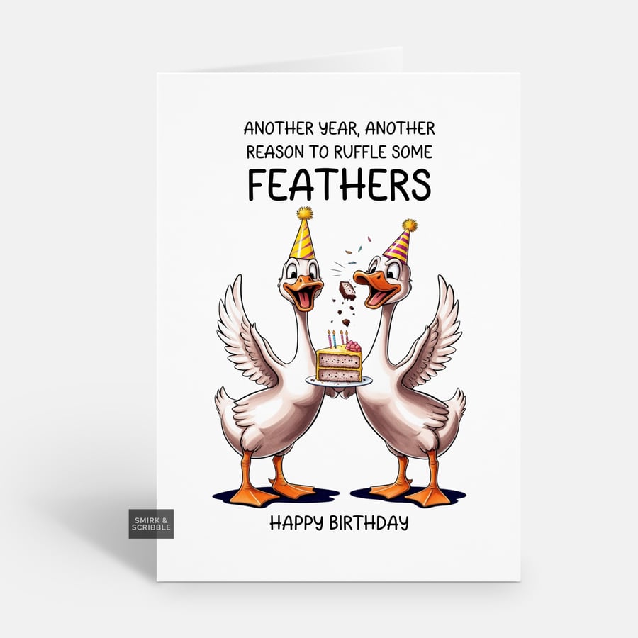 Unique Funny Birthday Card For Him Or Her 