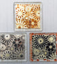 Handmade Fused Glass Flowers on Silver Drinks Coaster - Glass Tile Table Mat - Image 4
