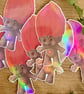 Holographic 90s Retro Red Hair Toy - Vintage Novelty Vinyl Sticker - Image 7