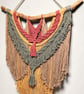 'Beltane Spirit' Modern Folk Macrame Wall Hanging - Sage, Mustard & Terracotta - Image 6