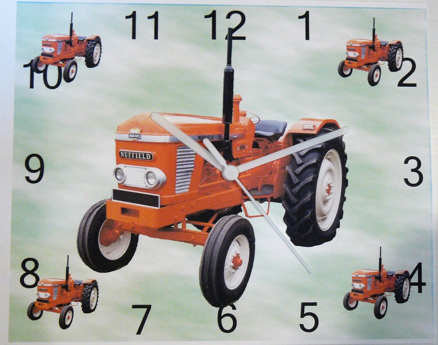 tractor nuffield 4 65 wall hanging clock classic tractor farm farming equipment