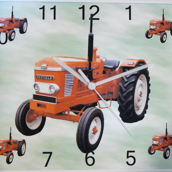 tractor nuffield 4 65 wall hanging clock classic tractor farm farming equipment