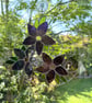Stained Glass Flower Ring Suncatcher - Handmade Decoration - puple  - Image 3