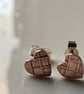 Reclaimed copper heart studs - Image 2