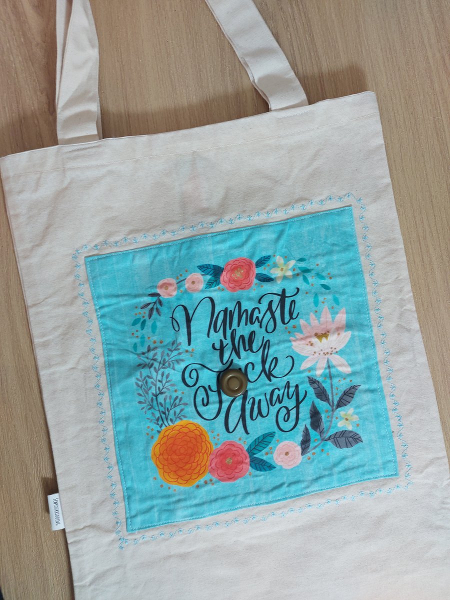 Namaste thef-ck away tote bag 